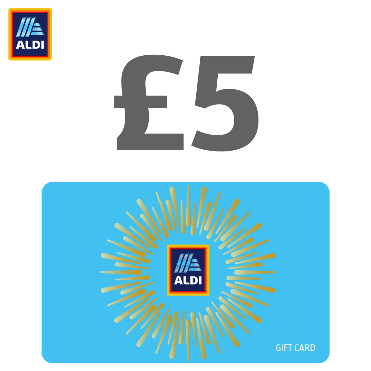 Blue Gift Card ALDI Grocery Vouchers